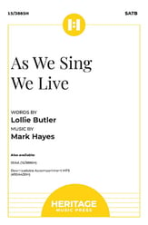 As We Sing We Live SATB choral sheet music cover